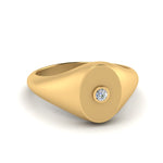 Load image into Gallery viewer, Oval Signet Diamond Ring
