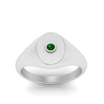 Load image into Gallery viewer, Oval Signet Diamond Ring
