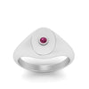 Load image into Gallery viewer, Oval Signet Diamond Ring