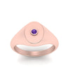 Load image into Gallery viewer, Oval Signet Diamond Ring