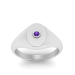 Load image into Gallery viewer, Oval Signet Diamond Ring
