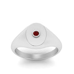 Load image into Gallery viewer, Oval Signet Diamond Ring
