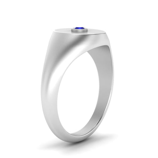 Oval Signet Diamond Ring