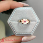 Load image into Gallery viewer, oval-starburst-signet-ruby-ring-in-yellow-gold-FDW122747GRUDR-NL-YG-3