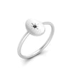 Load image into Gallery viewer, Oval Starburst Gold And Diamond Signet Ring