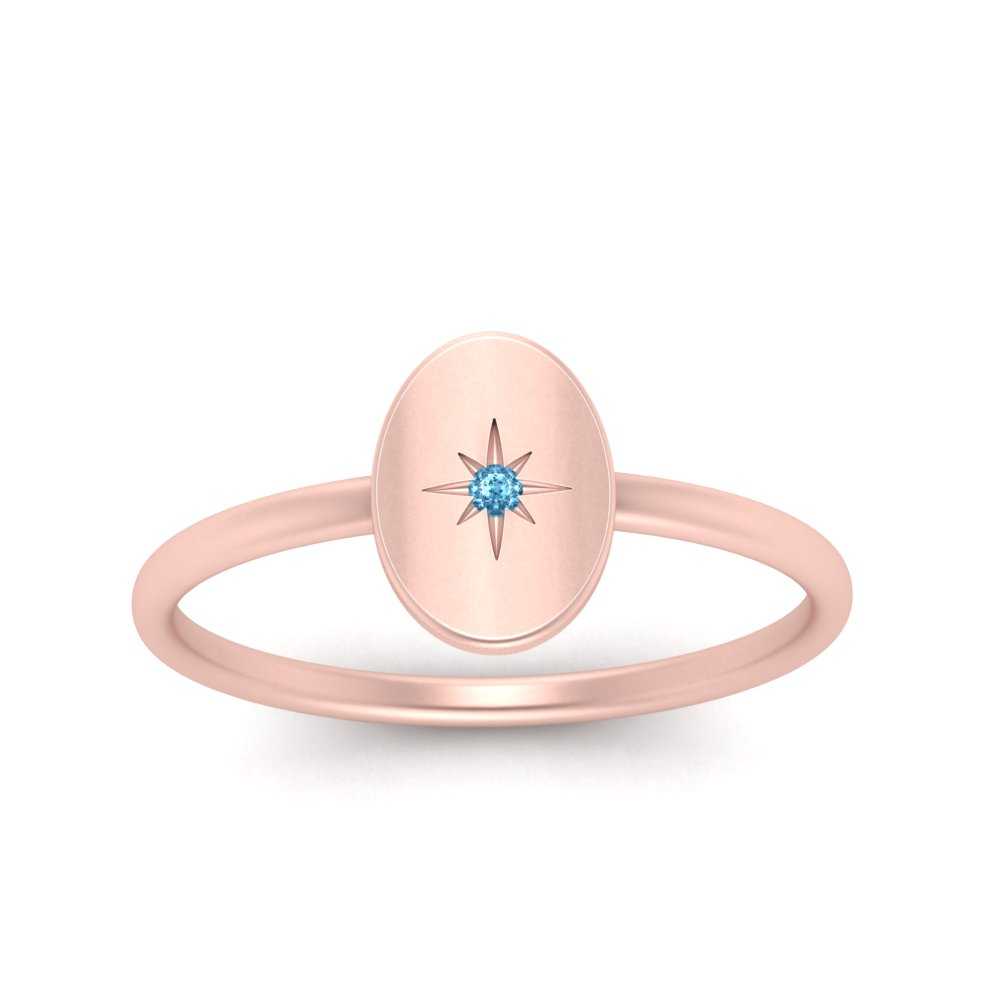 Oval Starburst Gold And Diamond Signet Ring