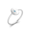 Load image into Gallery viewer, Oval Starburst Gold And Diamond Signet Ring