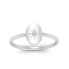 Load image into Gallery viewer, Oval Starburst Gold And Diamond Signet Ring