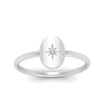 Load image into Gallery viewer, Oval Starburst Gold And Diamond Signet Ring
