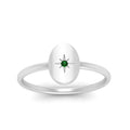 Thumbnail 41 - Oval Starburst Gold And Diamond Signet Ring