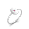 Load image into Gallery viewer, Oval Starburst Gold And Diamond Signet Ring