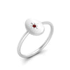 Load image into Gallery viewer, Oval Starburst Gold And Diamond Signet Ring