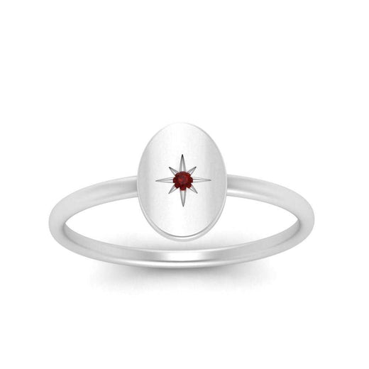 Oval Starburst Gold And Diamond Signet Ring