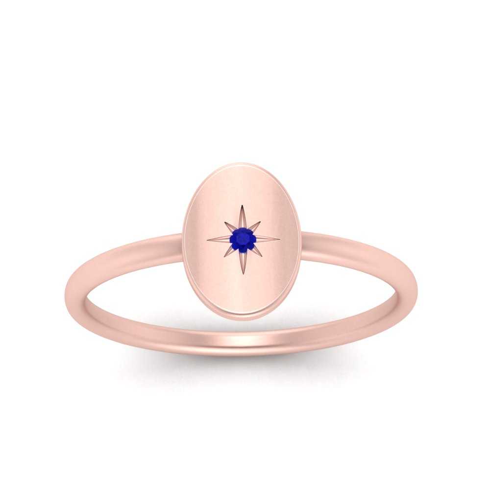 Oval Starburst Gold And Diamond Signet Ring