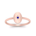 Thumbnail 5 - Oval Starburst Gold And Diamond Signet Ring
