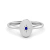 Load image into Gallery viewer, Oval Starburst Gold And Diamond Signet Ring