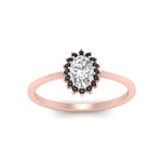 Load image into Gallery viewer, oval-sunflower-halo-black-diamond-engagement-ring-in-rose-gold-FD9704OVRGBLACK-NL-RG
