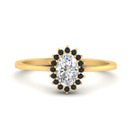 Load image into Gallery viewer, oval-sunflower-halo-black-diamond-engagement-ring-in-yellow-gold-FD9704OVRGBLACK-NL-YG

