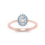 Load image into Gallery viewer, oval-sunflower-halo-blue-topaz-engagement-ring-in-rose-gold-FD9704OVRGICBLTO-NL-RG
