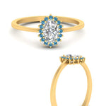 Load image into Gallery viewer, oval-sunflower-halo-blue-topaz-engagement-ring-in-yellow-gold-FD9704OVRGICBLTO-NL-YG
