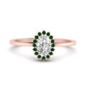 Load image into Gallery viewer, oval-sunflower-halo-emerald-engagement-ring-in-rose-gold-FD9704OVRGEMGR-NL-RG