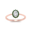Load image into Gallery viewer, oval-sunflower-halo-emerald-engagement-ring-in-rose-gold-FD9704OVRGEMGR-NL-RG