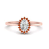 Load image into Gallery viewer, oval-sunflower-halo-orange-sapphire-engagement-ring-in-rose-gold-FD9704OVRGSAOR-NL-RG