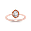 Load image into Gallery viewer, oval-sunflower-halo-orange-sapphire-engagement-ring-in-rose-gold-FD9704OVRGSAOR-NL-RG