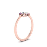 Load image into Gallery viewer, oval-sunflower-halo-purple-topaz-engagement-ring-in-rose-gold-FD9704OVRGVITO-NL-RG

