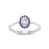 Load image into Gallery viewer, oval-sunflower-halo-purple-topaz-engagement-ring-in-white-gold-FD9704OVRGVITO-NL-wg