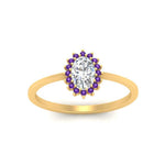 Load image into Gallery viewer, oval-sunflower-halo-purple-topaz-engagement-ring-in-yellow-gold-FD9704OVRGVITO-NL-YG
