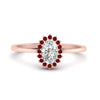Load image into Gallery viewer, oval-sunflower-halo-ruby-engagement-ring-in-rose-gold-FD9704OVRGRUDR-NL-RG