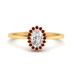 Load image into Gallery viewer, oval-sunflower-halo-ruby-engagement-ring-in-yellow-gold-FD9704OVRGRUDR-NL-YG
