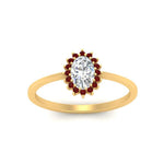 Load image into Gallery viewer, oval-sunflower-halo-ruby-engagement-ring-in-yellow-gold-FD9704OVRGRUDR-NL-YG
