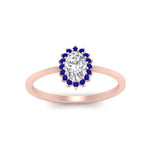 Load image into Gallery viewer, oval-sunflower-halo-sapphire-engagement-ring-in-rose-gold-FD9704OVRGSABL-NL-RG
