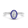 Load image into Gallery viewer, oval-sunflower-halo-sapphire-engagement-ring-in-white-gold-FD9704OVRGSABL-NL-wg