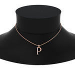 Load image into Gallery viewer, p-alphabet-pendant-with-chain-in-FDPD11292P-NL-RG
