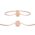 Load image into Gallery viewer, Alphabet disc diamond bracelet
