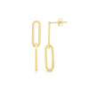 Load image into Gallery viewer, paper-clip-dangle-earrings-in-yellow-gold-FDEAR11278-NL-YG