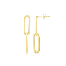 Paper Clip Dangle Earrings