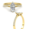 Load image into Gallery viewer, pavé-accented-marquise-cut-lab-grown-solitaire-ring-in-yellow-gold-FD11145MQRANGLE3-NL-YG