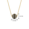 Thumbnail 110 - pave-ball-pendant-with-black-diamond-in--FDPD8426GBLACK-NL-YG