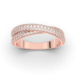 Load image into Gallery viewer, pave-crossover-cloud-diamond-wedding-ring-in-rose-gold-FD11424B-NL-RG
