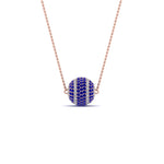 Load image into Gallery viewer, pave-diamond-ball-pendant-with-blue-sapphire-in--FDPD8426GSABL-NL-RG
