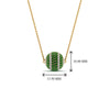 Load image into Gallery viewer, pave-diamond-ball-pendant-with-emerald-in--FDPD8426GEMGR-NL-YG