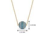 Load image into Gallery viewer, pave-diamond-ball-pendant-with-ice-blue-topaz-in--FDPD8426GICBLTO-NL-YG
