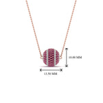 Load image into Gallery viewer, pave-diamond-ball-pendant-with-pink-sapphire-in--FDPD8426GSADRPI-NL-RG
