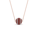 Load image into Gallery viewer, pave-diamond-ball-pendant-with-ruby-in--FDPD8426GRUDR-NL-RG
