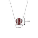 Load image into Gallery viewer, pave-diamond-ball-pendant-with-ruby-in--FDPD8426GRUDR-NL-WG
