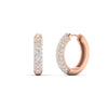 Load image into Gallery viewer, Pave Diamond Hoops Earrings
